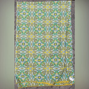Coolibar Vibrant Blue Sun Protection Wrap Floral Patterned sun spf 50 big